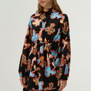 Short floral print dress Alhelí
