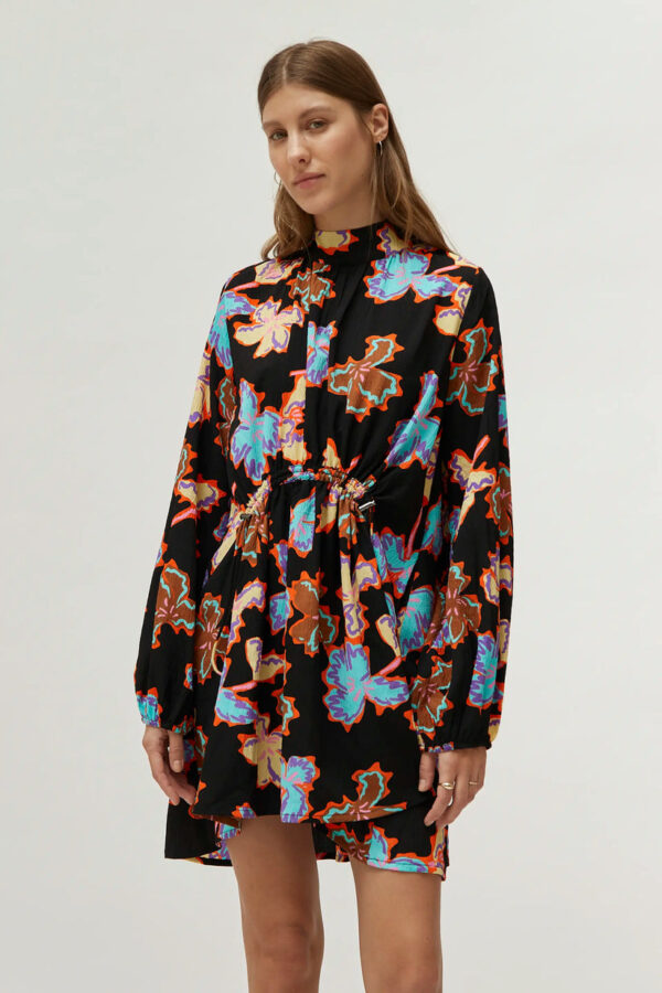Short floral print dress Alhelí