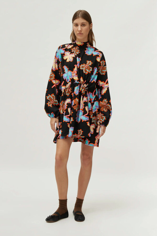 Short floral print dress Alhelí