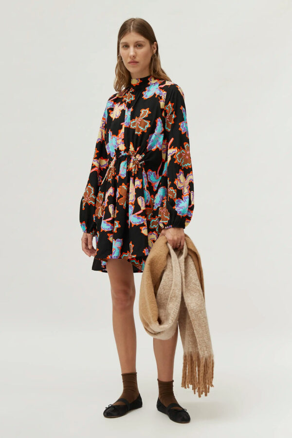 Short floral print dress Alhelí