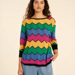 JERSEY MANGA ZIGZAG