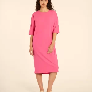 VESTIDO CANALE MANGA CORTA PINK