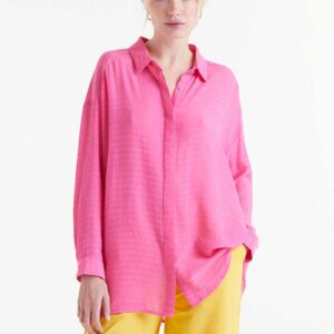 Pink fluid oversize shirt