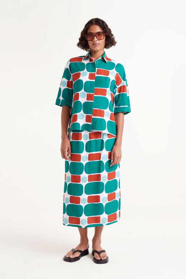 Pepper Mint midi skirt