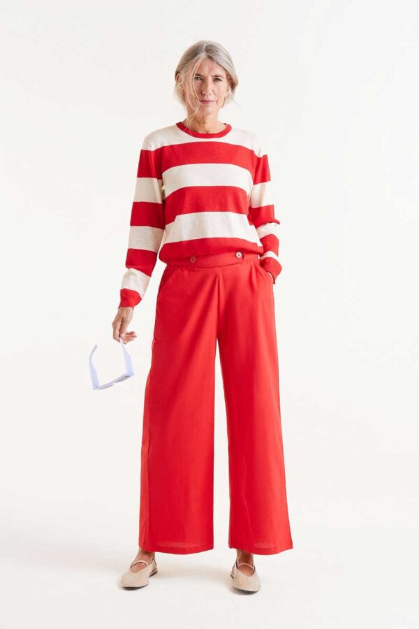 Red trousers
