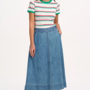 Orianna Skirt - Mid-Blue Denim