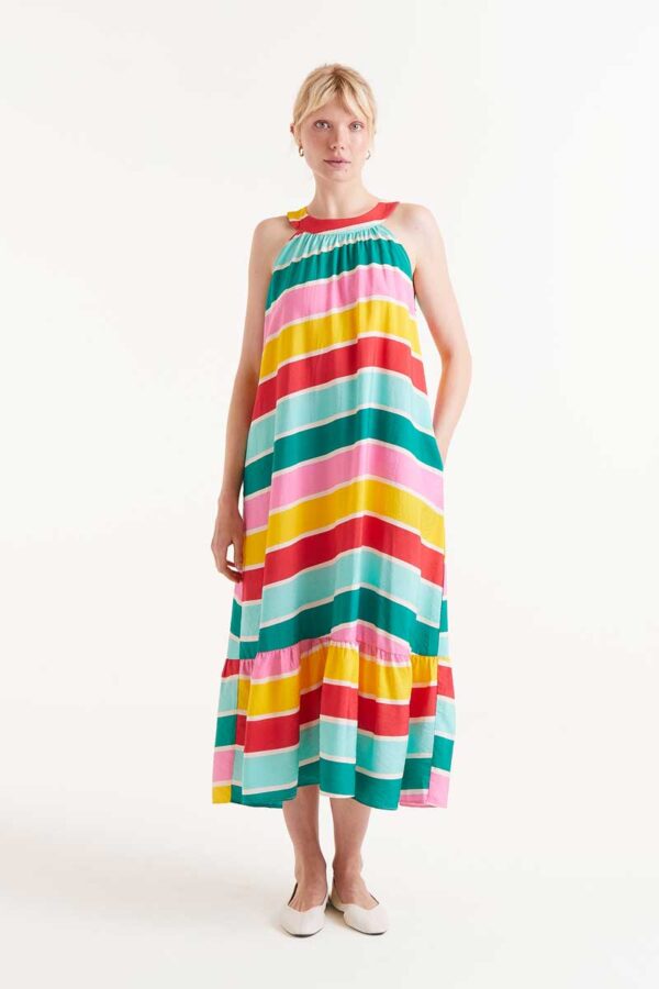 Colour Wave Long Dress
