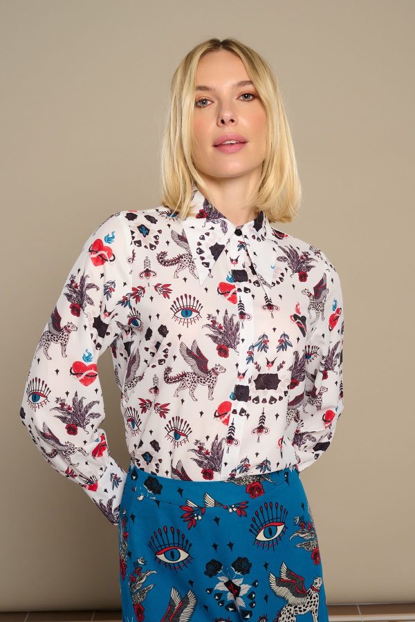 WHITE MYTHO TOP