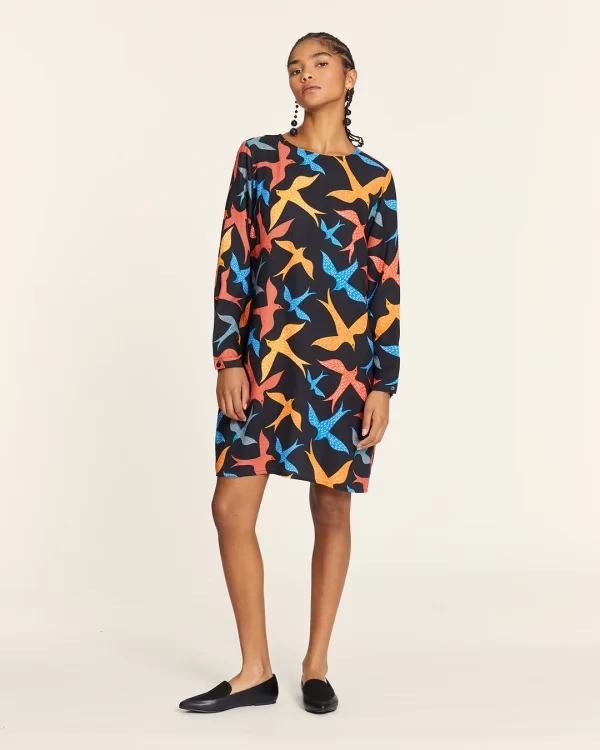 SHORT BIRDS DRESS