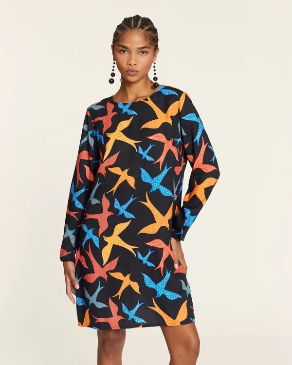 SHORT BIRDS DRESS