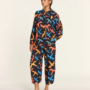 BIRD CULOTE WITH ELASTIC WAIST