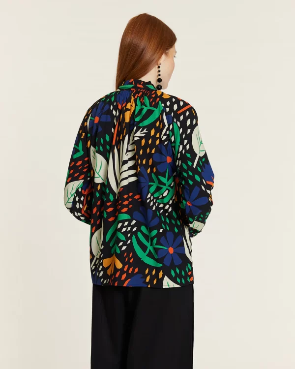 GARDEN HIGH NECK BLOUSE