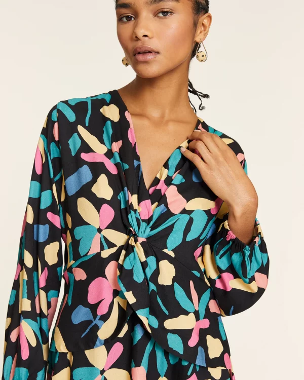 PETAL DRESS WITH RUFFLE