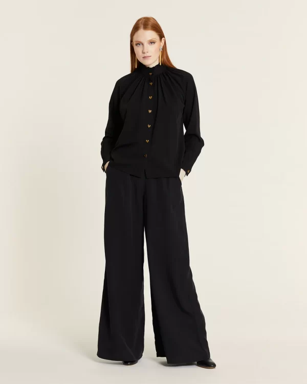 PANTALON FLUIDO TENCEL NEGRO