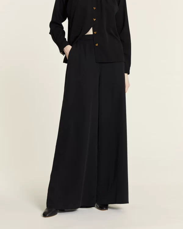 PANTALON FLUIDO TENCEL NEGRO