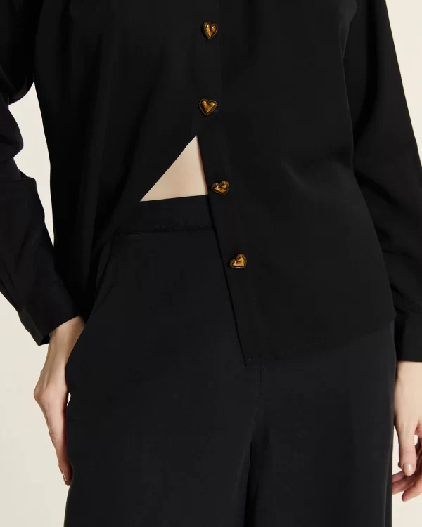 PANTALON FLUIDO TENCEL NEGRO