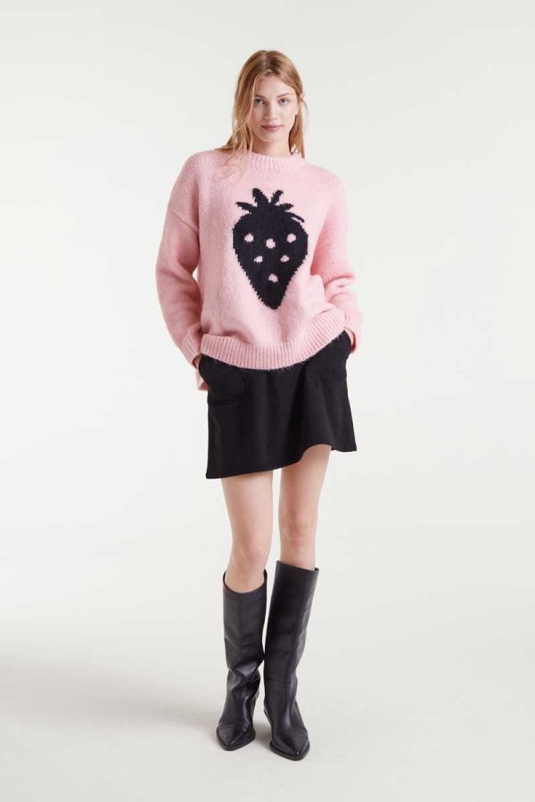 Falda pana negro