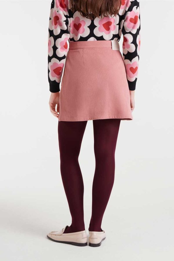 Falda pana rosa