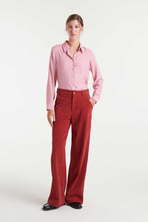 Camisa fluida rosa
