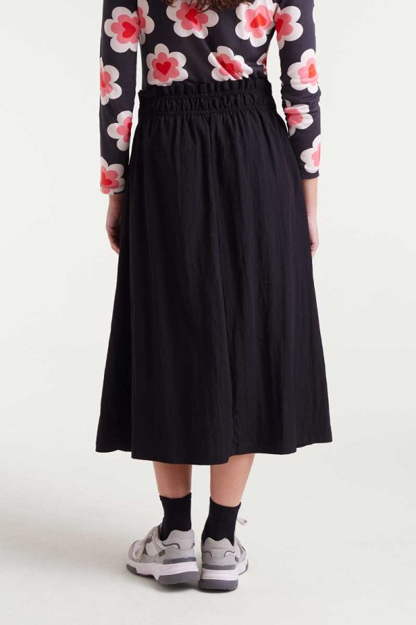 Falda midi negra