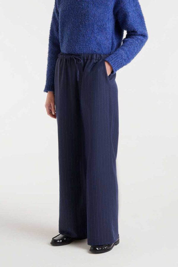 Pantalón de raya diplomática azul
