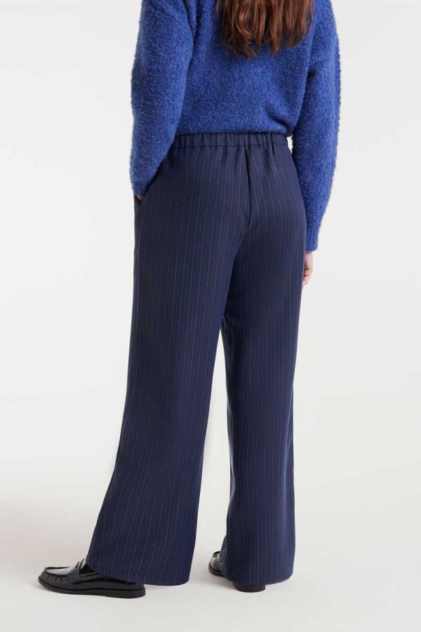 Pantalón de raya diplomática azul