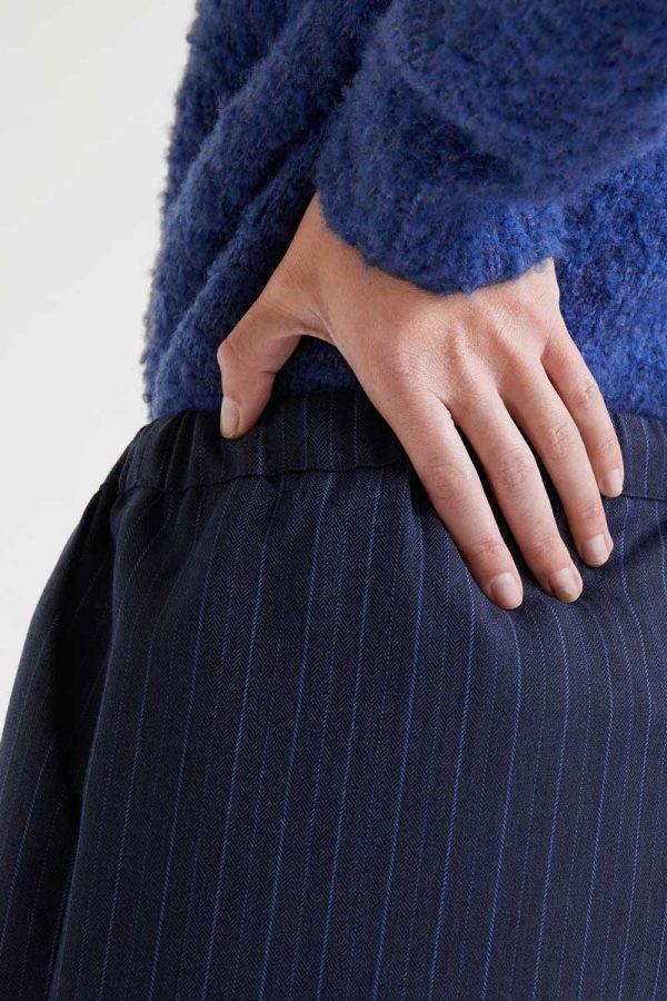 Pantalón de raya diplomática azul