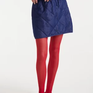 Short skirt 100% cotton chambray blue