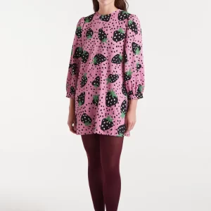 Short dress with Morango Big print