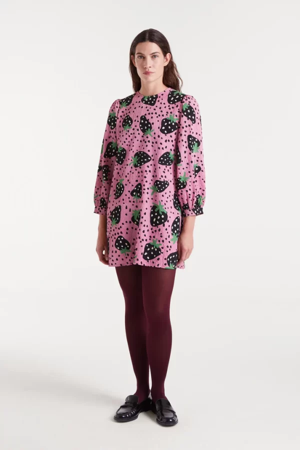 Short dress with Morango Big print