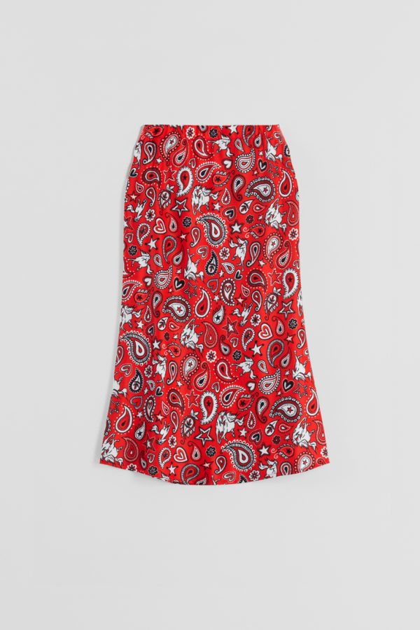 Falda evase midi