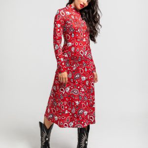 Vestido midi fluido