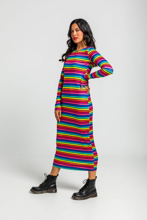 Vestido entallado elastico
