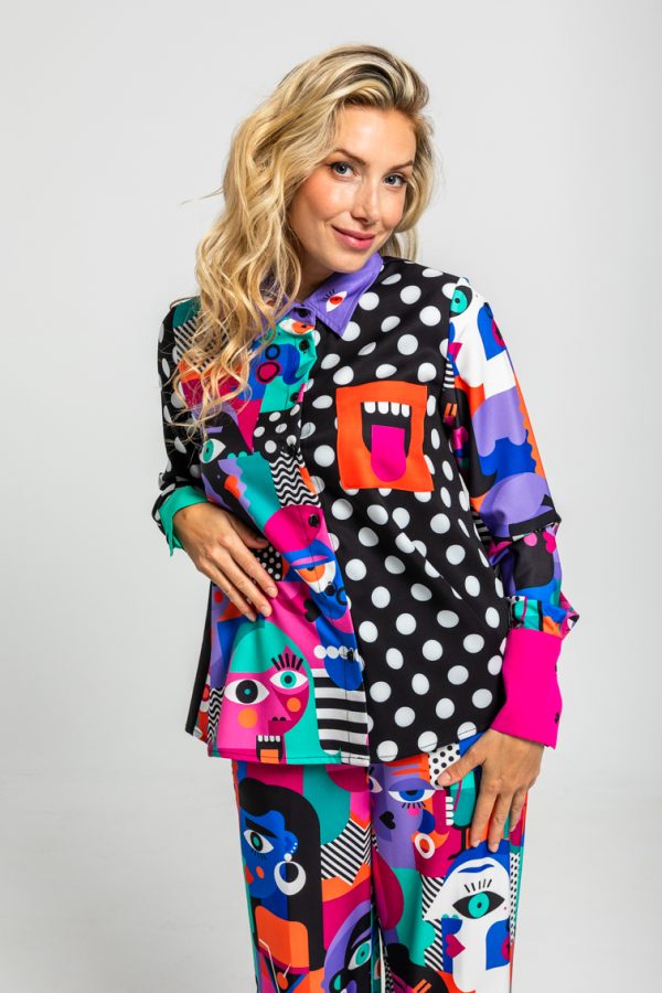 Camisa combinada