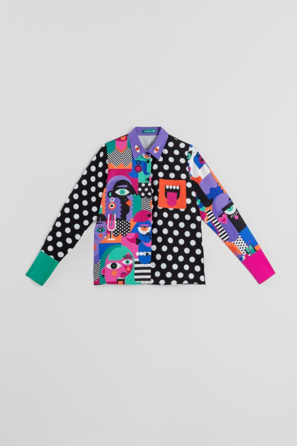 Camisa combinada