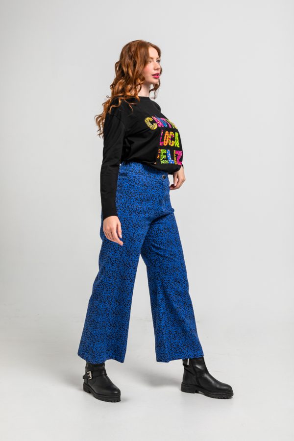Pantalon culotte bolsillos