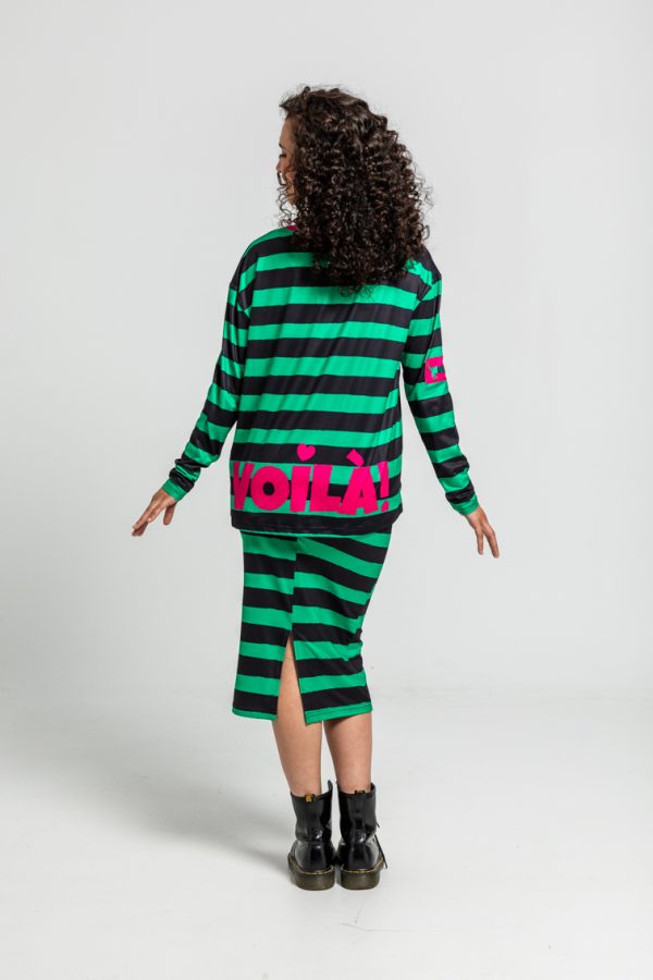 Falda midi elastica