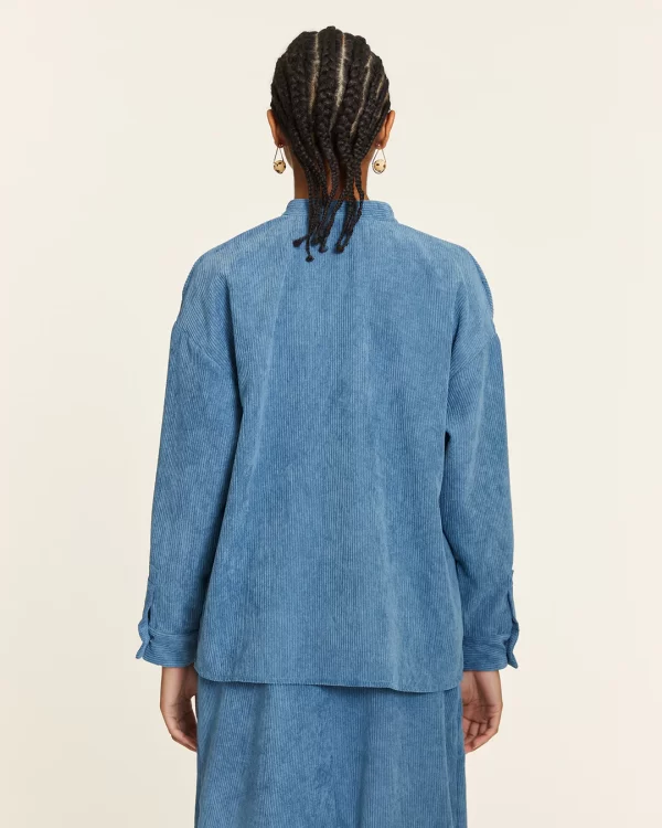 BLUE MAO CORDUROY SHIRT