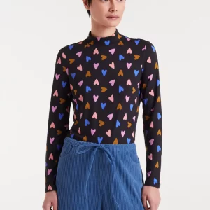 Long-sleeved T-shirt with Potpourri print
