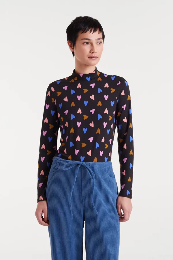 Long-sleeved T-shirt with Potpourri print