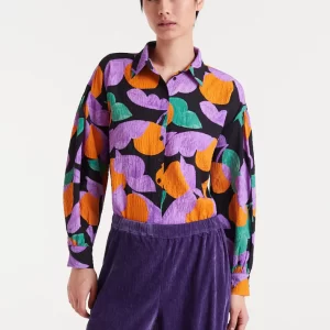 Apricot print shirt