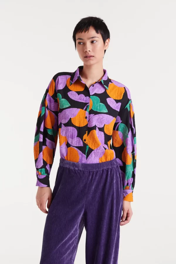 Apricot print shirt