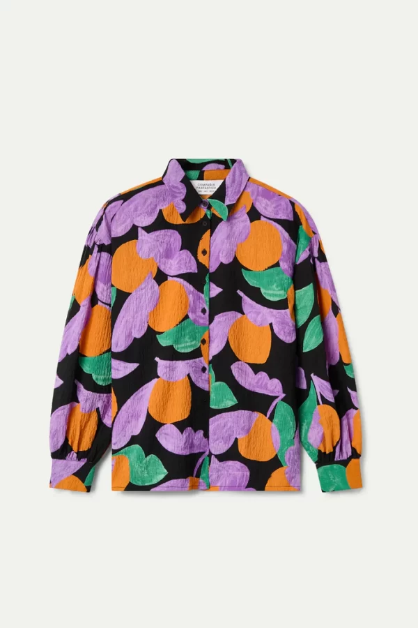 Apricot print shirt