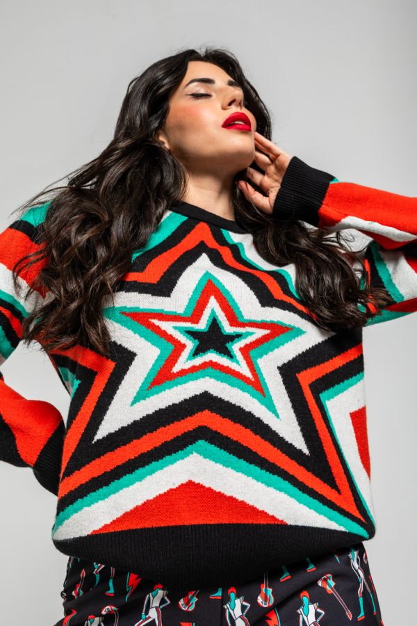 Starwoman sueter sencillo tejido