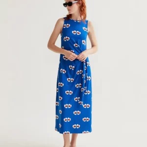 Long dress with ladybug print