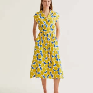 Limoncello print midi dress