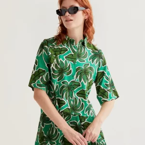 Shirt with Palm Tree print