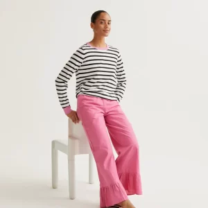 Pink 100% cotton trousers