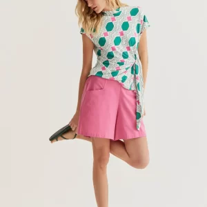 Pink 100% cotton shorts